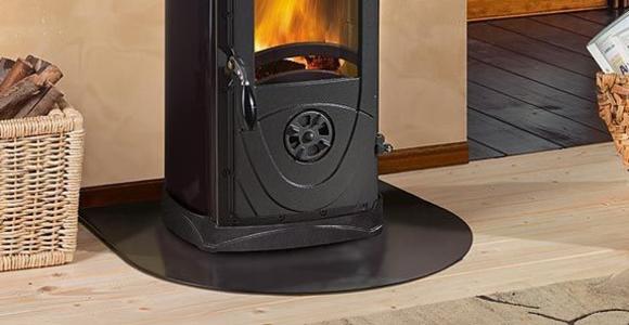 Wood heating stove / traditional / steel