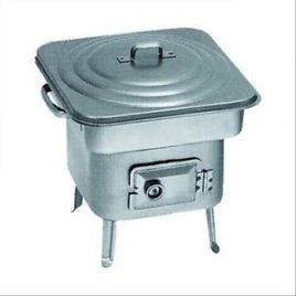 Mini Grill barbecue in Acciaio a carbonella 29x26x22h quadrato