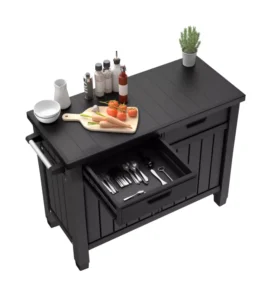 Tavolino per barbecue keter "unity xl" colore grafite, 125,5x51,5x90 cm - foto 2