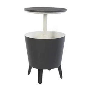 Keter tavolino portaghiaccio COOL BAR in resina 49,5x84,5x49,5h - 30 LT grigio