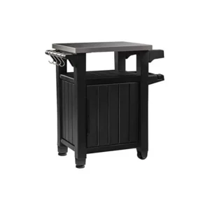 Tavolino keter "utility x" per bbq in resina - 150 l 82x52x90 cm grafite