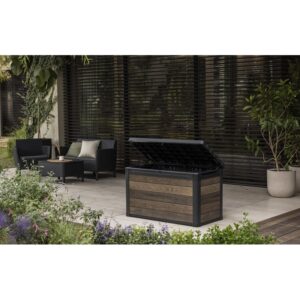 KETER BAULE IN RESINA SIGNATURE DECO BOX 100 NOCE - foto 2