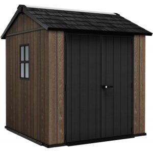 KETER CASETTA DA GIARDINO IN RESINA SIGNATURE APEX 757 NOCE - DOPPIA SCELTA DI MONTAGGIO