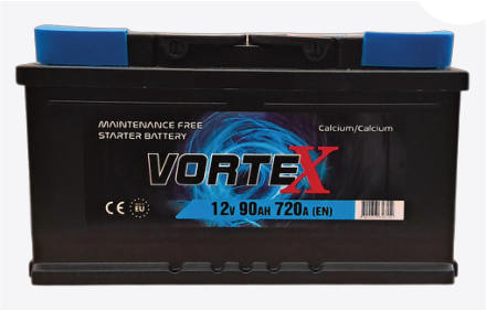 Batteria auto Vortex 90Ah 720A bassa